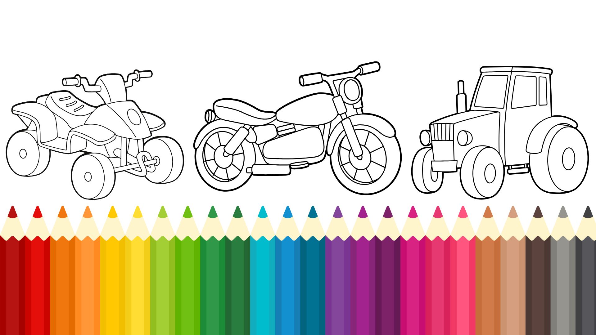 wheels & wings coloring pages