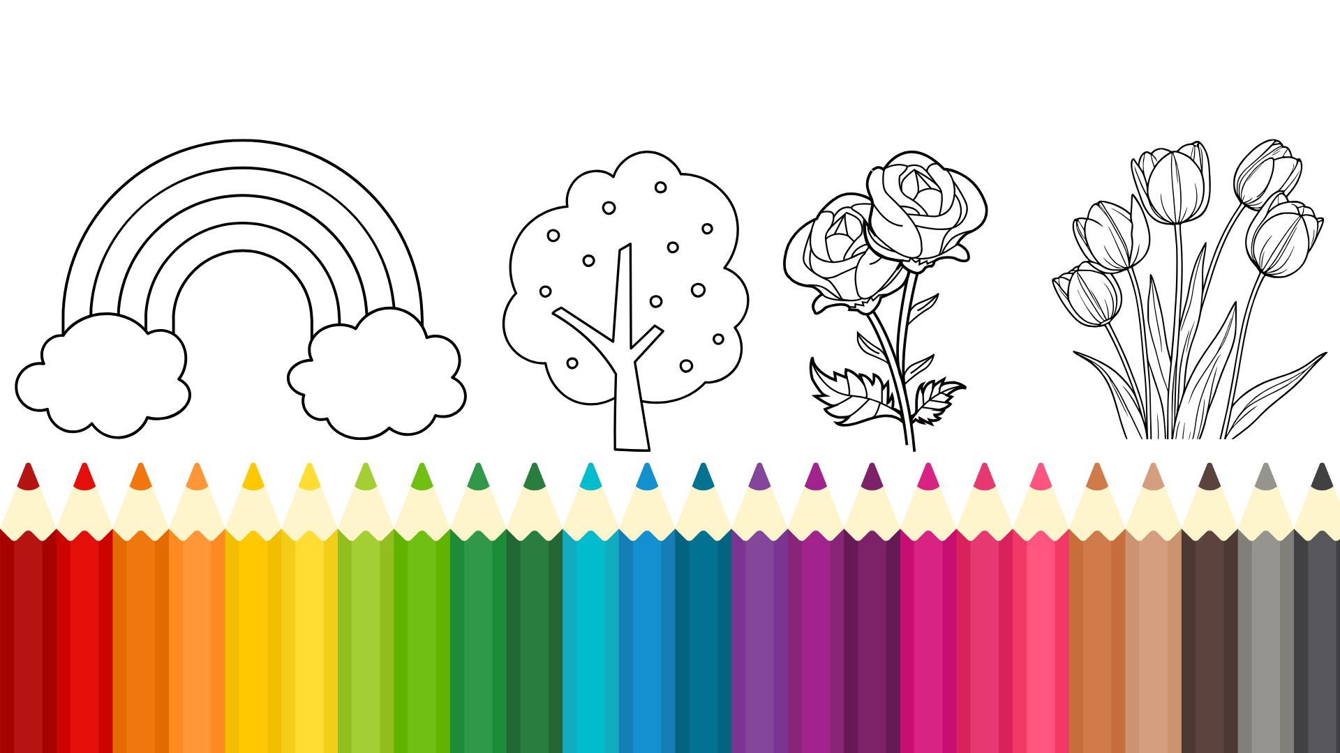 Nature coloring pages