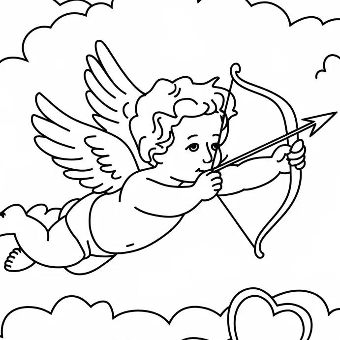 Classic Valentine's Day Character Coloring Pages