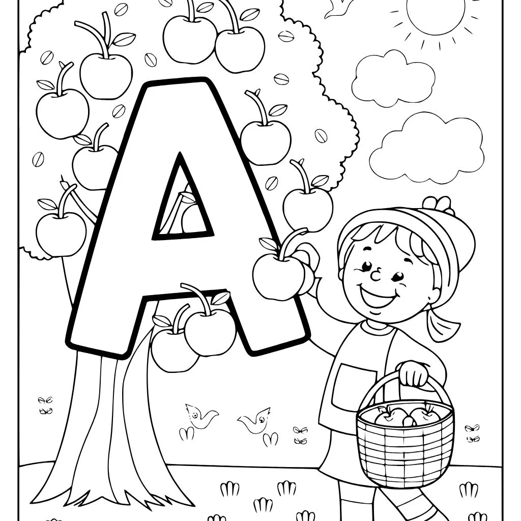 Fun and Educational Alphabet Coloring Pages for Kids