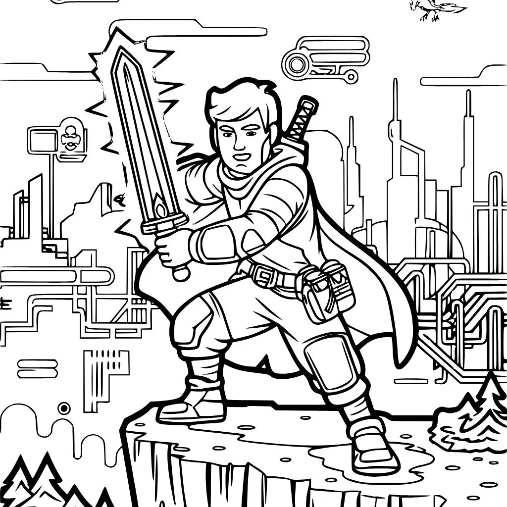 Gaming Coloring Pages