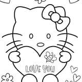 Hello Kitty Coloring Pages